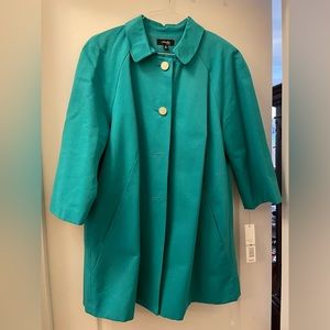Topper jacket turquoise in color. New with tags.